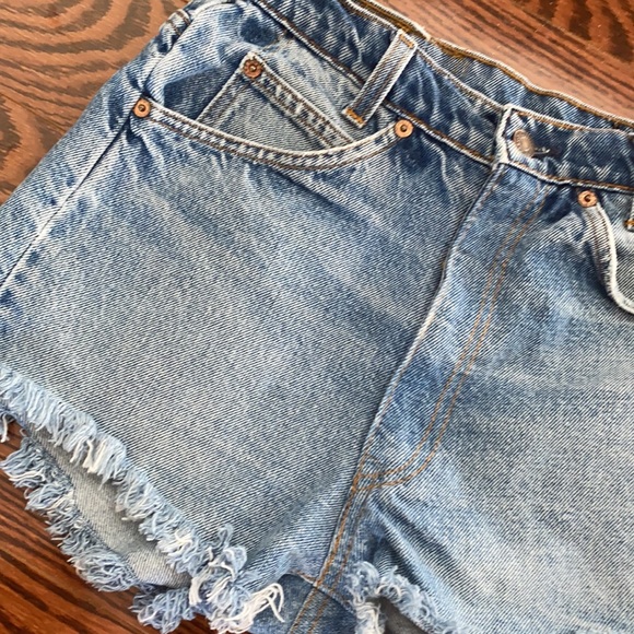 Vintage Levi Shorts 501 - Orange Label - Picture 4 of 5